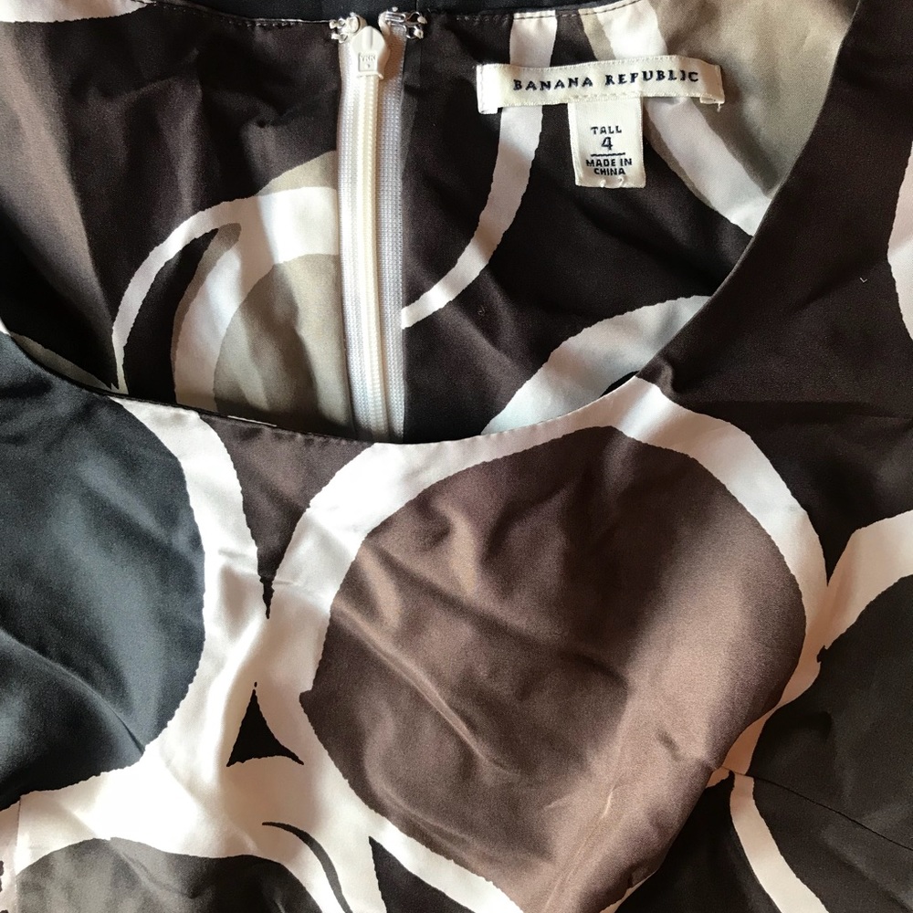 Brown mini dress Banana Republic tan silk - Picture 5 of 5